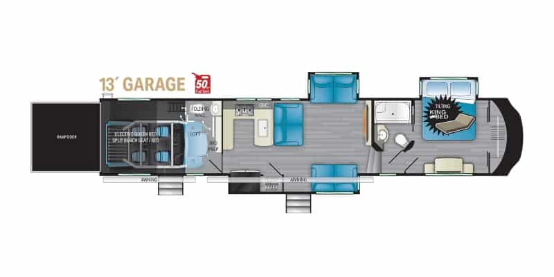 RVs That Look Like Tiny Houses Large Family Live in a 5th Wheel Bunkhouse RV Tiny Home-Heartland Cyclone 4006 Floorplan