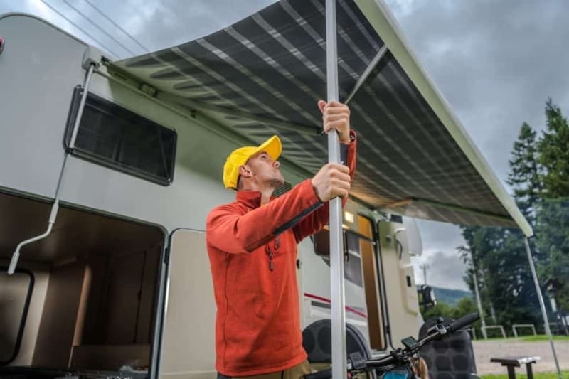 Ways Prevent Your Camper Tipping Over When Parked Retract Your Awning and Slides