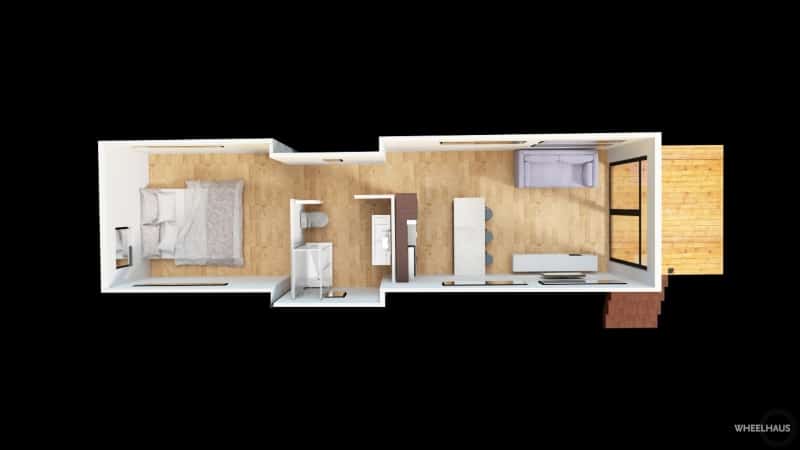 RVs That Look Like Tiny Houses Roadhaus Wedge Park Model RV Tiny Home Floorplan