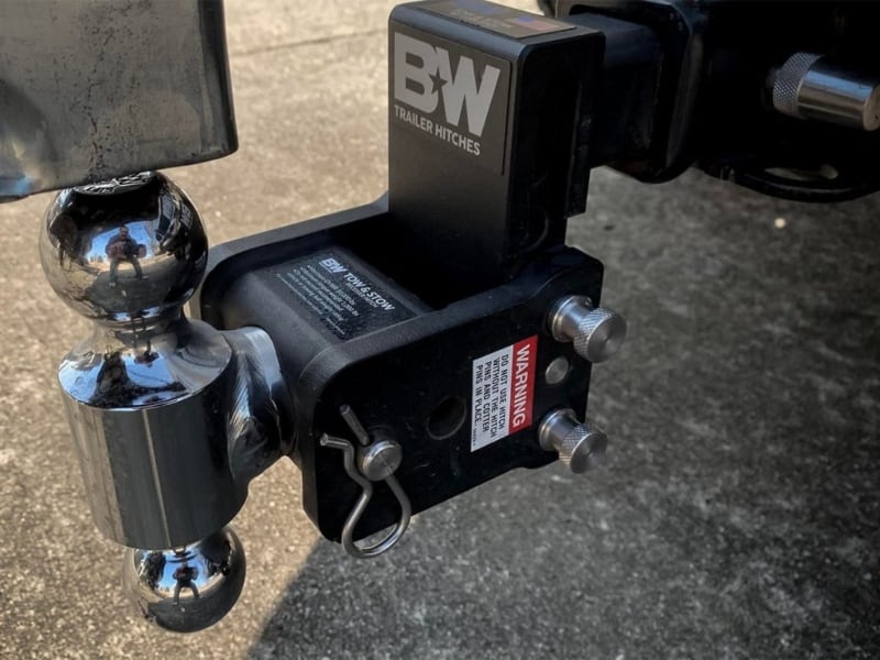 Steps to Reduce Tongue Weight on a Travel Trailer Change the Hitch Ball Height B & W Tow & Stow TS10048B Adjustable Trailer Hitch