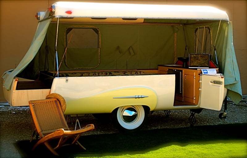 Are Tent Trailers and Popup Campers the Same Thing 1954 Ranger Pop-Up Camper