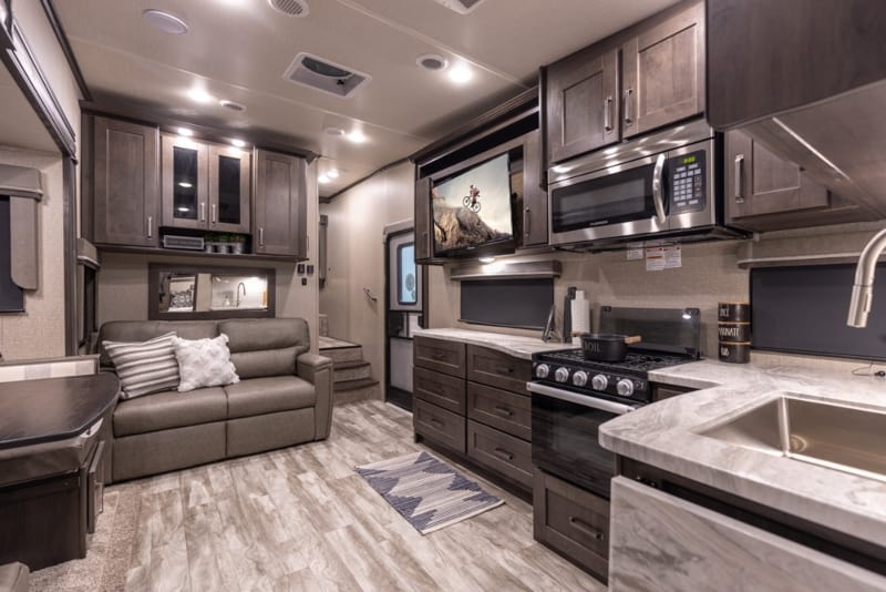 Travel Trailers For Families Travel Trailers for a Family of 6 Grand Design Reflection 150 278BH Interior
