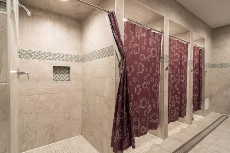 How Will You Shower Without a Bathroom in Your Travel Trailer Local Rec Center.