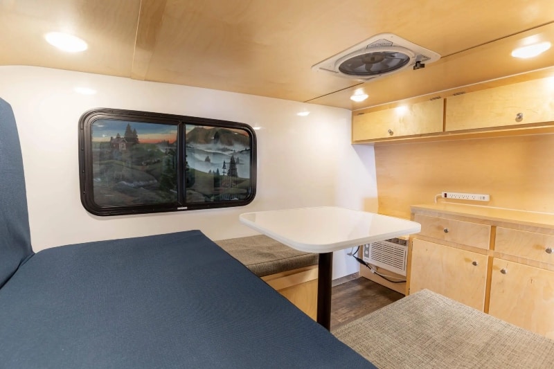 Travel Trailers Without Bathrooms Rustic Trail Kodiak Stealth Front Interior