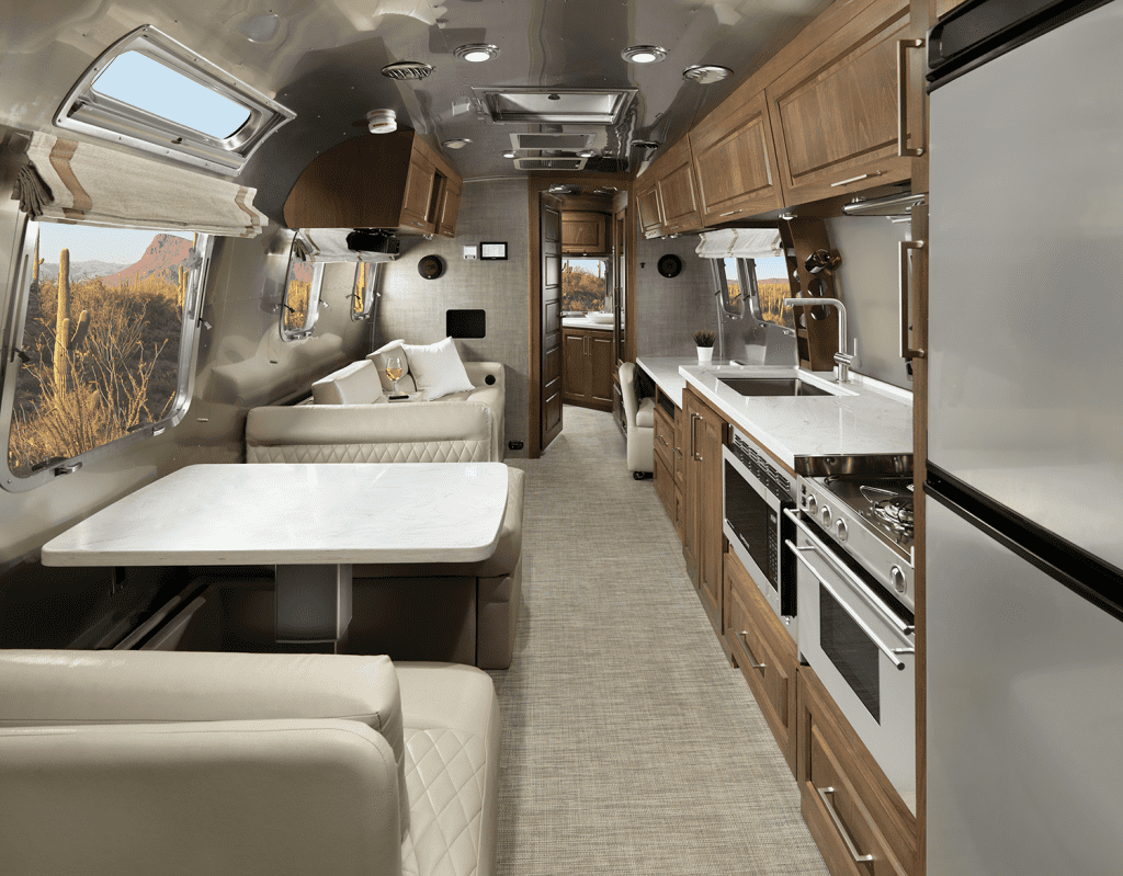 Travel Trailers Without Slideouts Airstream Classic 33FB Interior