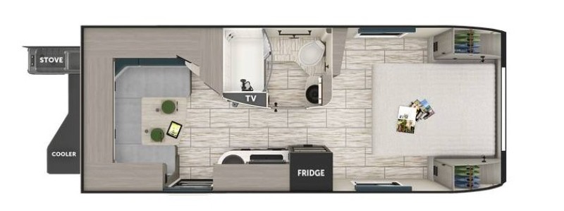 Travel Trailers Without Slideouts Lance 2075 Floorplan