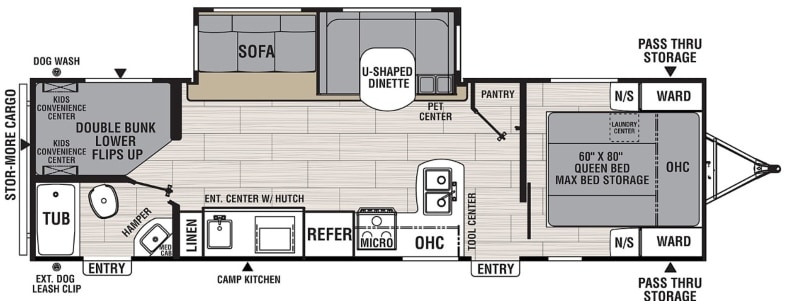 Coachmen Northern Spirit 2963BH Floorplan