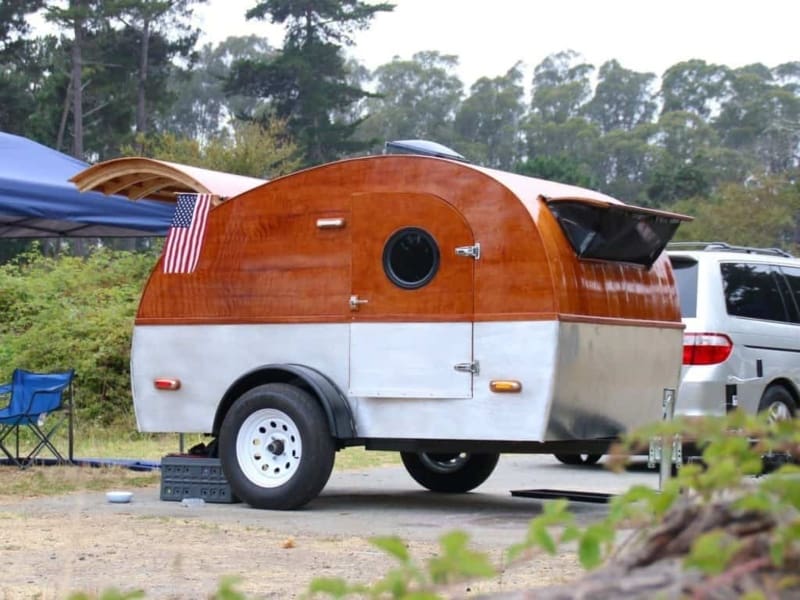 The Handmaid Teardrop Trailer Exterior