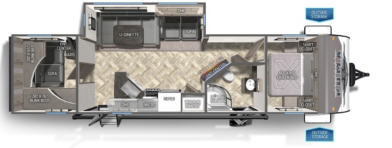 Palomino Puma 28BHSS Floorplan