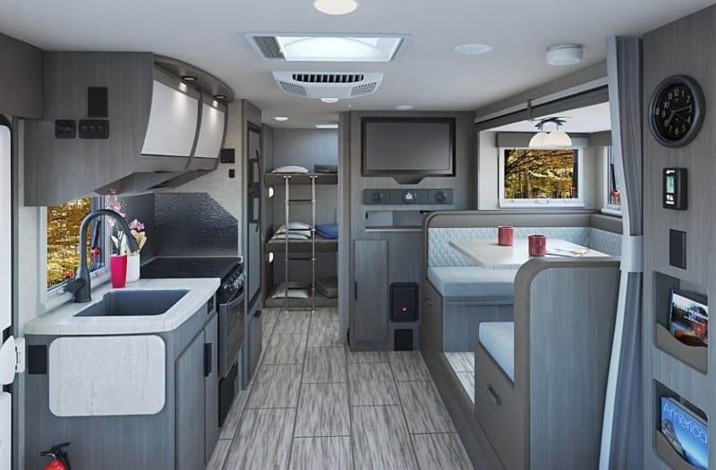  Travel Trailer With a Bunkhouse Lance 2185 Interior