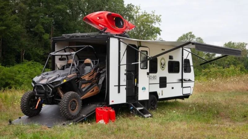 Small Toy Hauler Travel Trailers