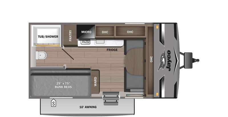  Jayco Jay Flight SLX 154BH Floorplan