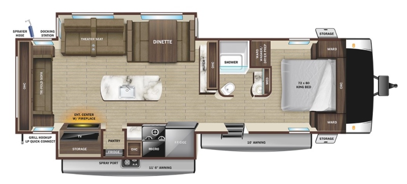 Highland Ridge Light 275RLS Floorplan