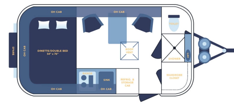 Casita Freedom Floorplan