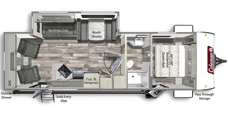 Coleman Light 2715RL Floorplan