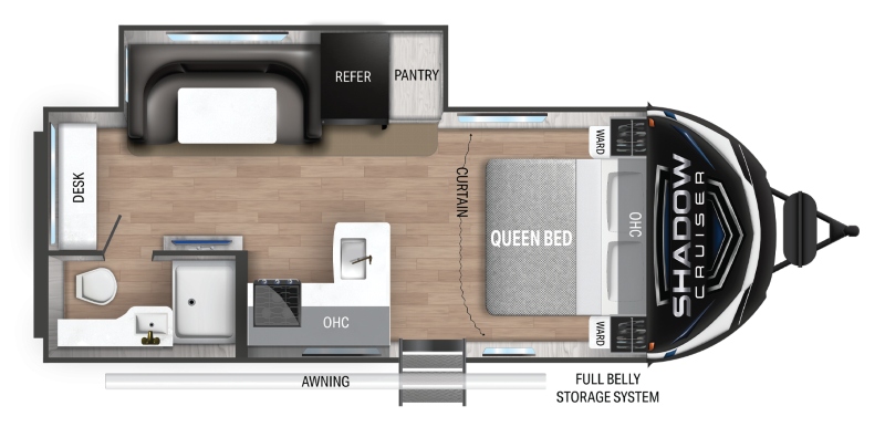 Cruiser RV Shadow Cruiser 215RBS Floorplan