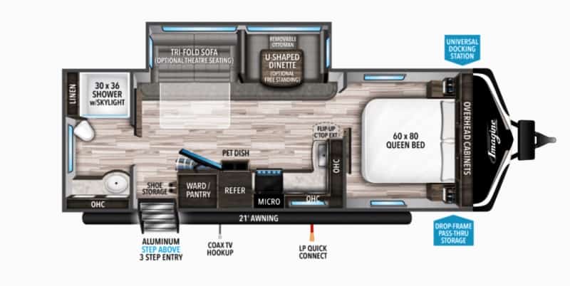 Grand Design Imagine 2600RB Floorplan