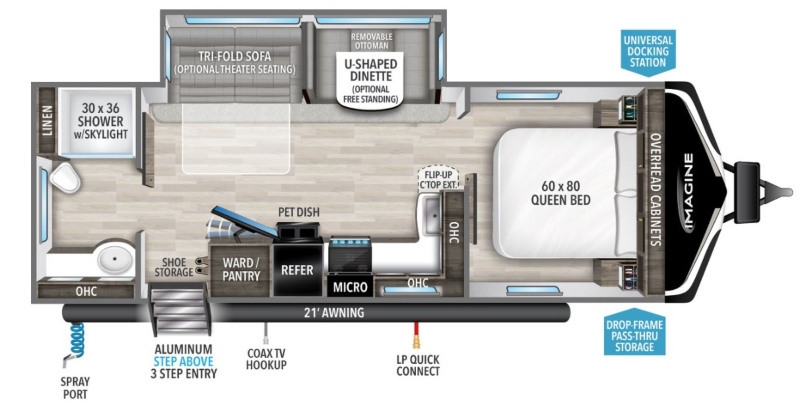 Grand Design Imagine 2600RB Floorplan