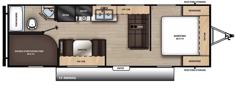 Coachmen Catalina Summit Series 8 261BH - Floorplan