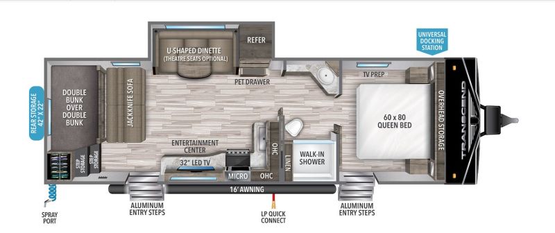 Grand Design Transcend Xplor 265BH Floorplan