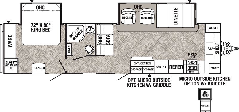 Palomino Puma 31FKRK Floorplan