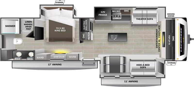 Prime Time Lacrosse 3375FE Floorplan