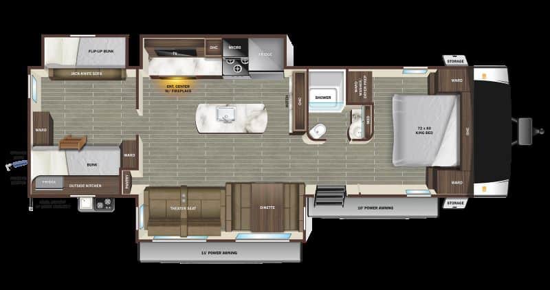 Starcraft GSL 321BHS Floorplan
