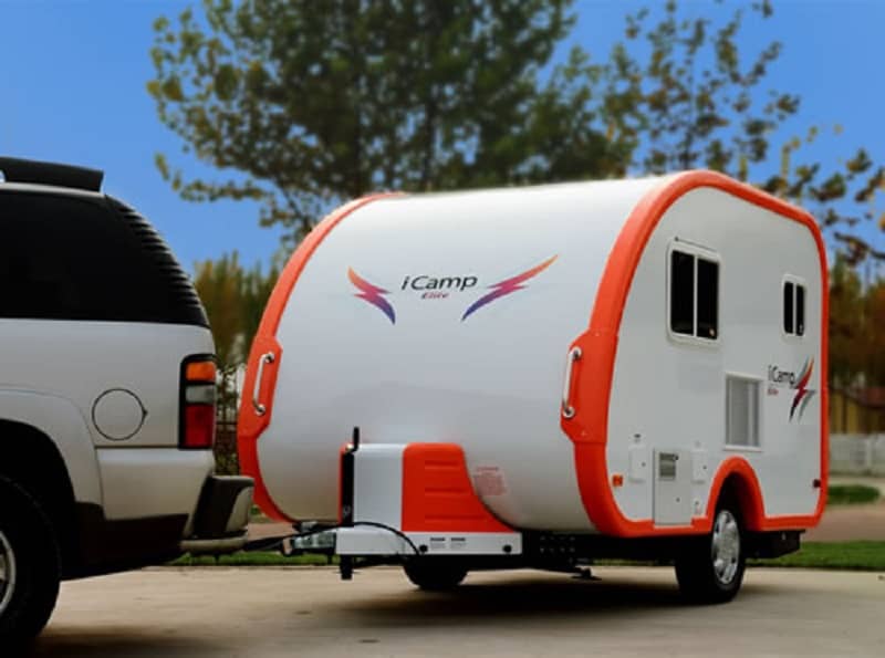 iCamp Elite exterior  - teardrop campers with bathrooms
