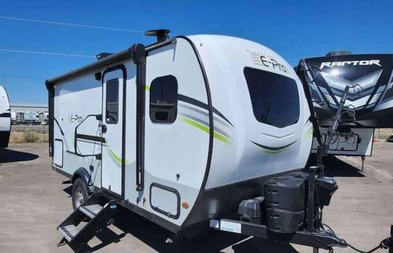 Forest River Flagstaff E-Pro 16BH exterior Camper Trailers with Bathrooms
