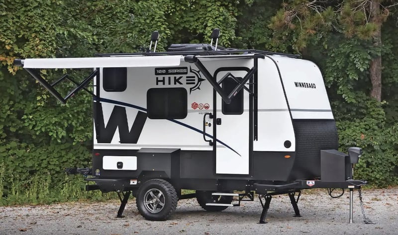 Winnebago Hike 100 exterior Camper Trailers with Bathrooms