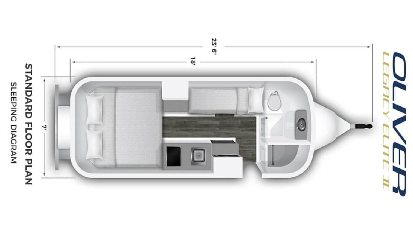 5 Best Airstream Alternatives to Save Money oliver travel trailers floorplan