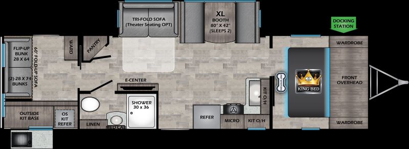 CrossRoads Sunset Trail SS299QB Floorplan